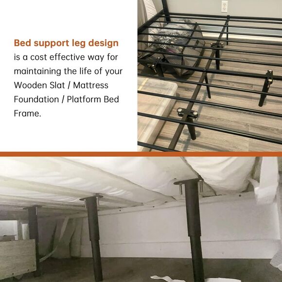 4Pcs Metal Adjustable Height Center Support Leg (7.08" to 13.3") - Picture 5 of 7